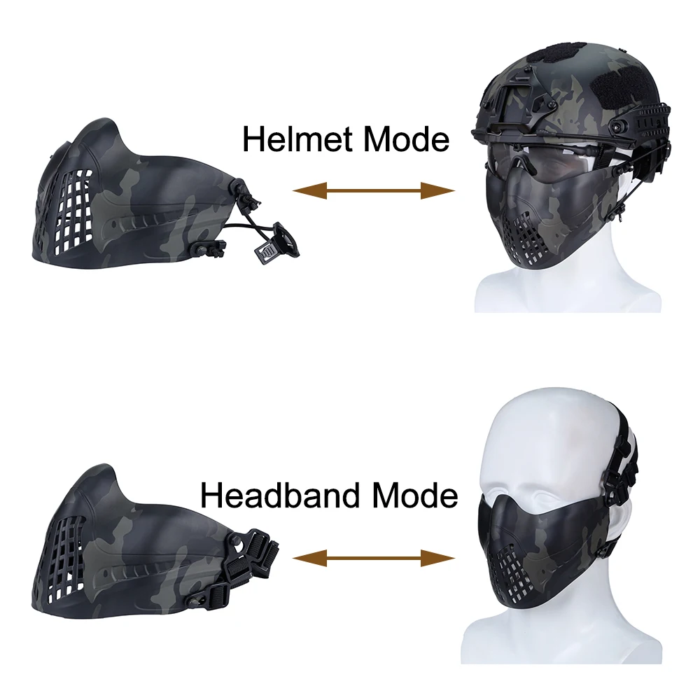 Тактическая полумаска для страйкбола ActionUnion защитный шлем езды на свежем воздухе