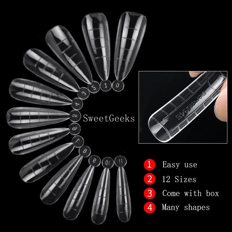 Формы для наращивания ногтей двусторонние 120 шт. | Красота и здоровье