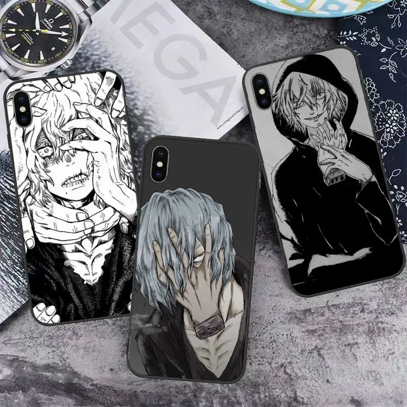 

My Hero Academia Tomura Shigaraki Phone Case for iPhone 11 12 13 pro XS MAX 8 7 6 6S Plus X 5S SE 2020 XR mini