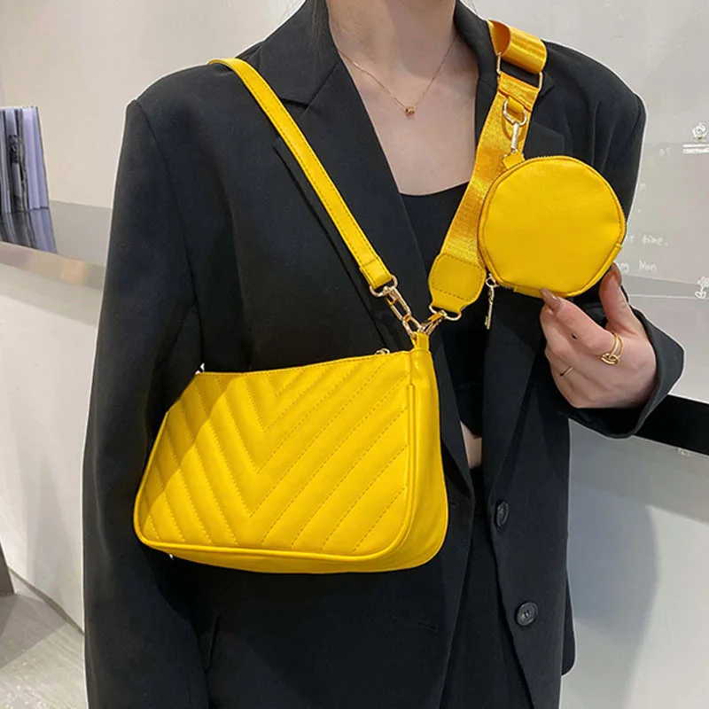 

Летняя сумка через плечо для женщин, Повседневная Мягкая однотонная Сумочка для подмышек, роскошный женский кошелек