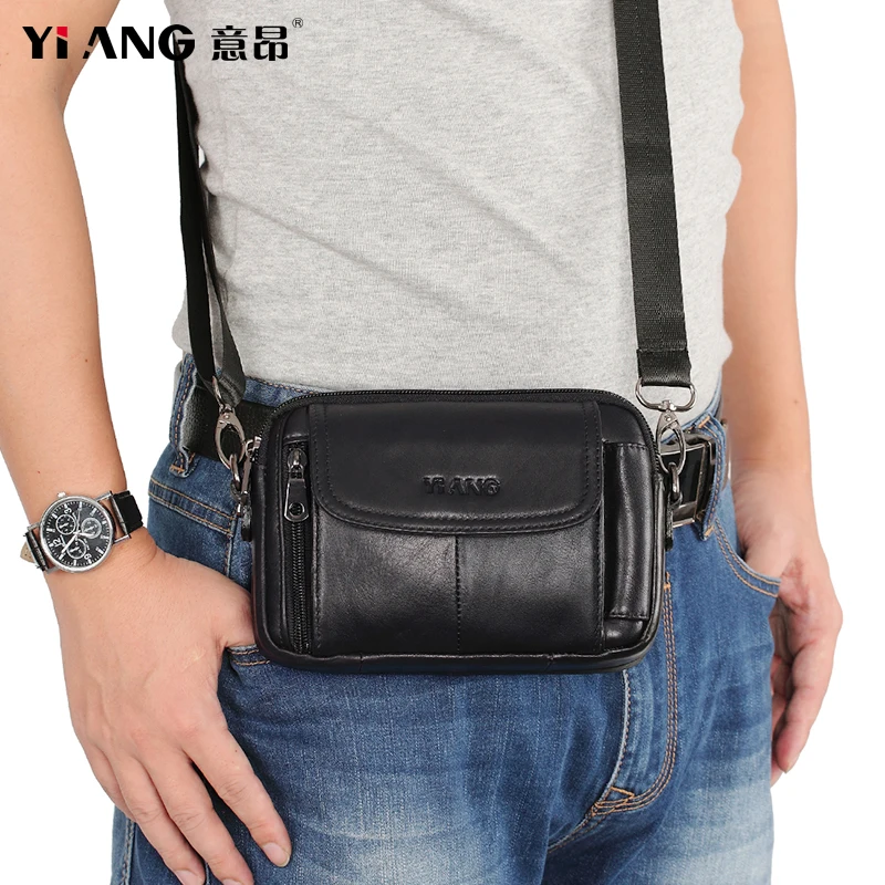 Сумка кросс-боди мужская из 100% натуральной воловьей кожи повседневный саквояж на