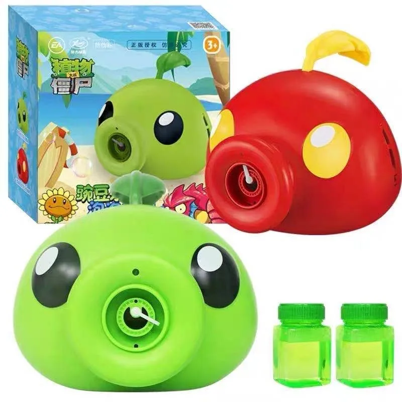 

Plants And Zombie PVZ Bubble Machine Baby Bath Toys Kids Pool Swimming Bathtub Soap Machine Bubble Funny Bath Music Bubble