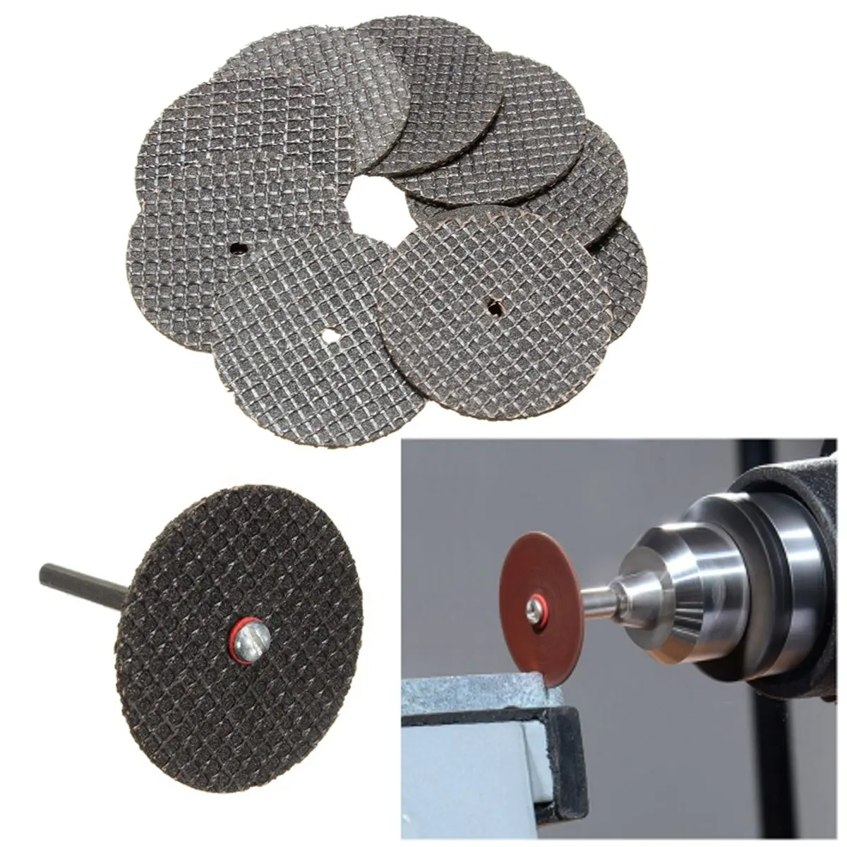 

25pcs/set Metal Cutting Disc for Dremel Grinder Rotary Tool Circular Saw Blade Wheel Cutting Sanding with 1pc Mandrel Accessory