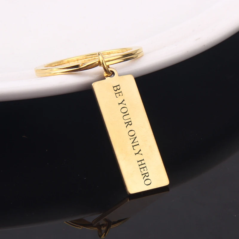 Будьте единственным героем горячая Распродажа брелок из нержавеющей стали