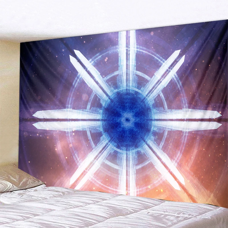 

Colorful Mandala Printing Custom Mural Tapestry Bohemian Rug Home Table Blanket Mattress Living Decoration