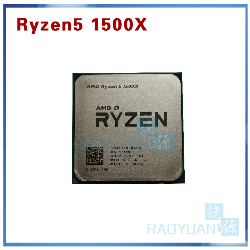 Новый процессор AMD Ryzen 5 1500X R5 3 ГГц четырехъядерный L3 = 16 м 65 Вт YD150XBBM4GAE сокет AM4 с