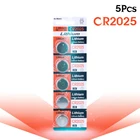 Литиевые Батарейки для кнопок 5 шт.упак. CR2025 3 в BR2025 DL2025 KCR2025 2025 L12 EE6226
