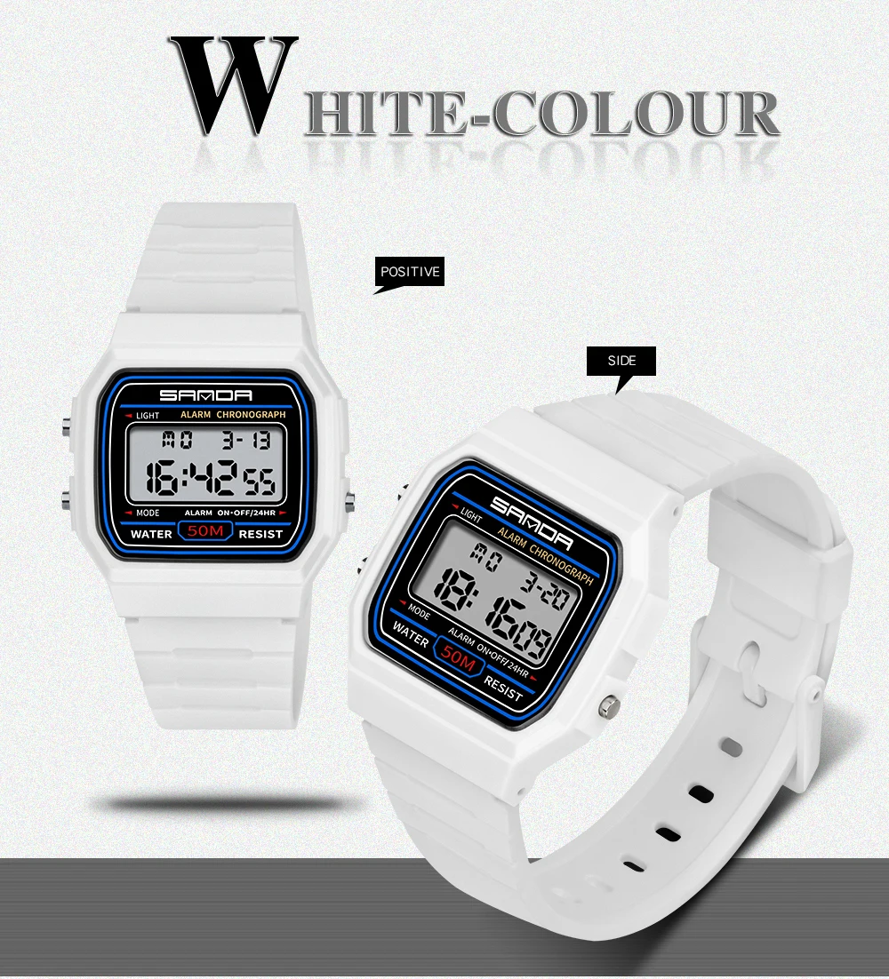 SANDA Kids Watches Anti-Shock 5Bar Waterproof Outdoor Sport Children Watches Fashion Digital Watch Relogio Masculino