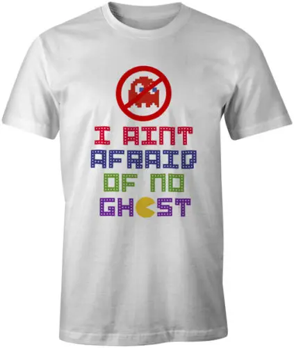 Футболка с надписью I'm Not Feared Of No Ghost Gamer Gaming Мужская футболка принтом на заказ