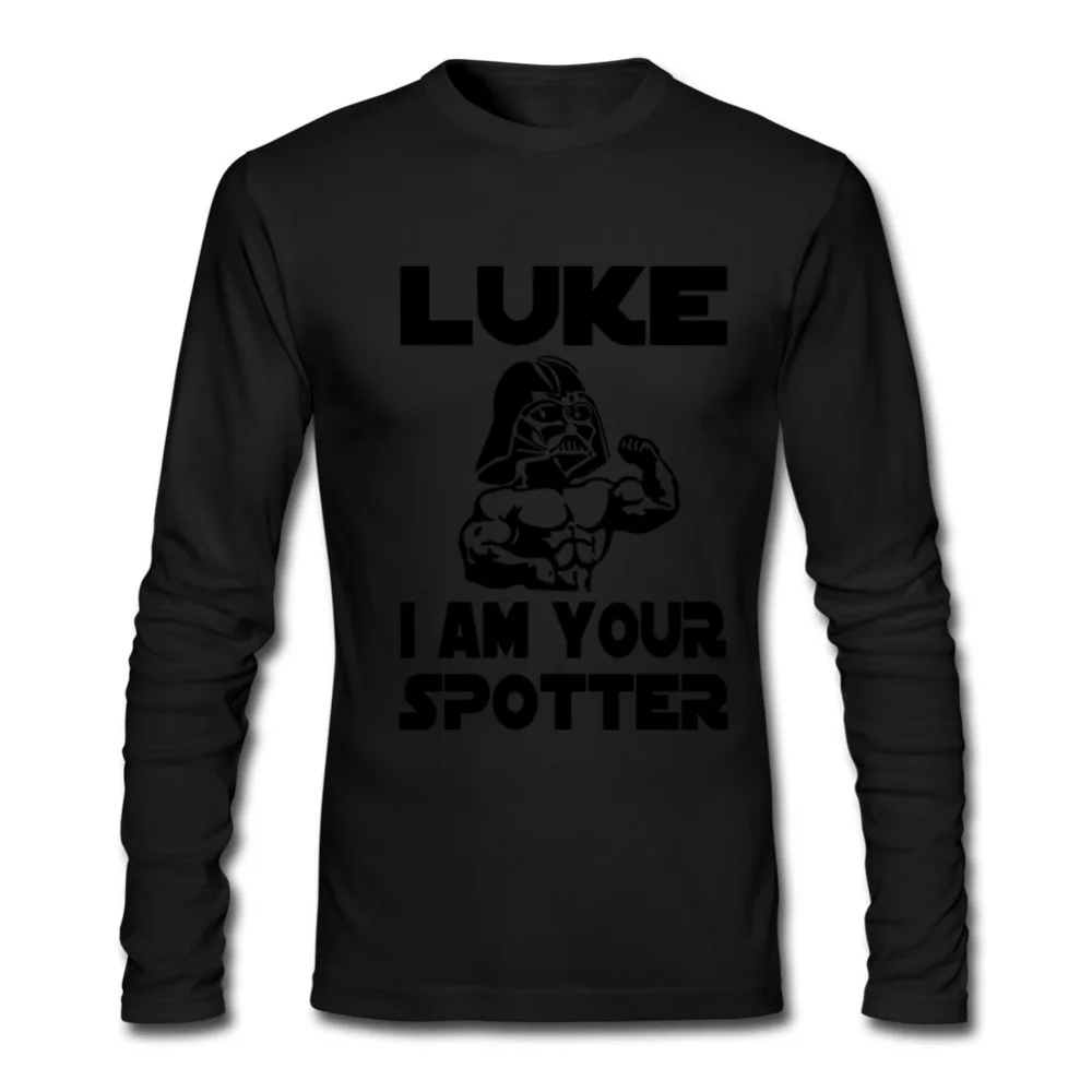 Забавная футболка люка I Am Your Spotter Star Wars Geek мужская повседневная с круглым вырезом