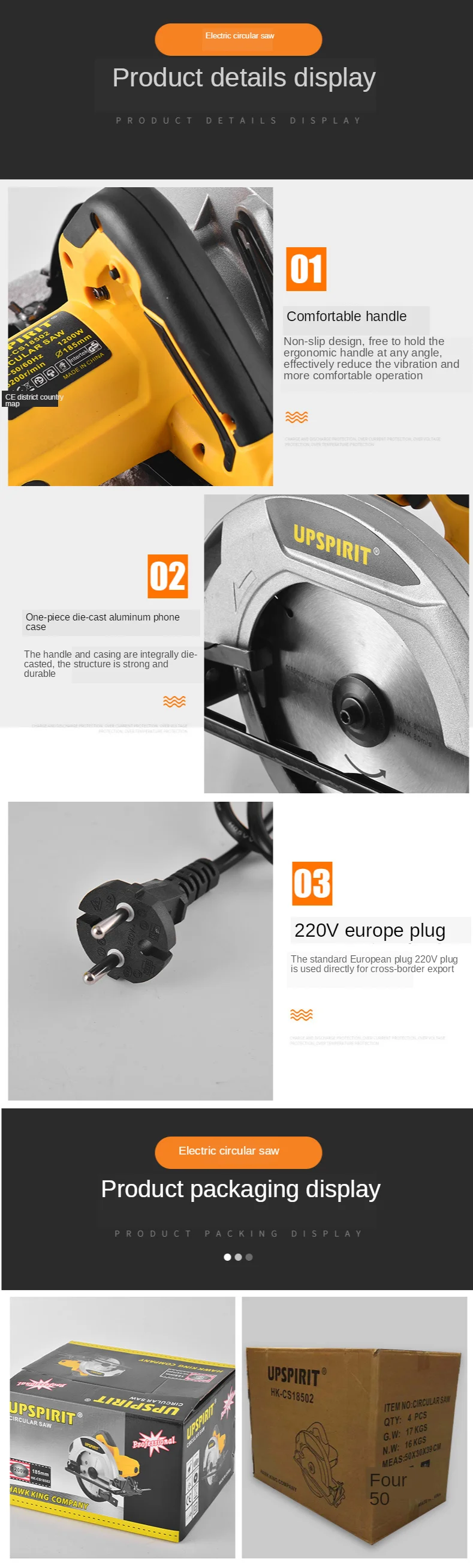 

LIVTER HK-CS23501 9 inch High finish cutting surface wood saw machine for wood ripping