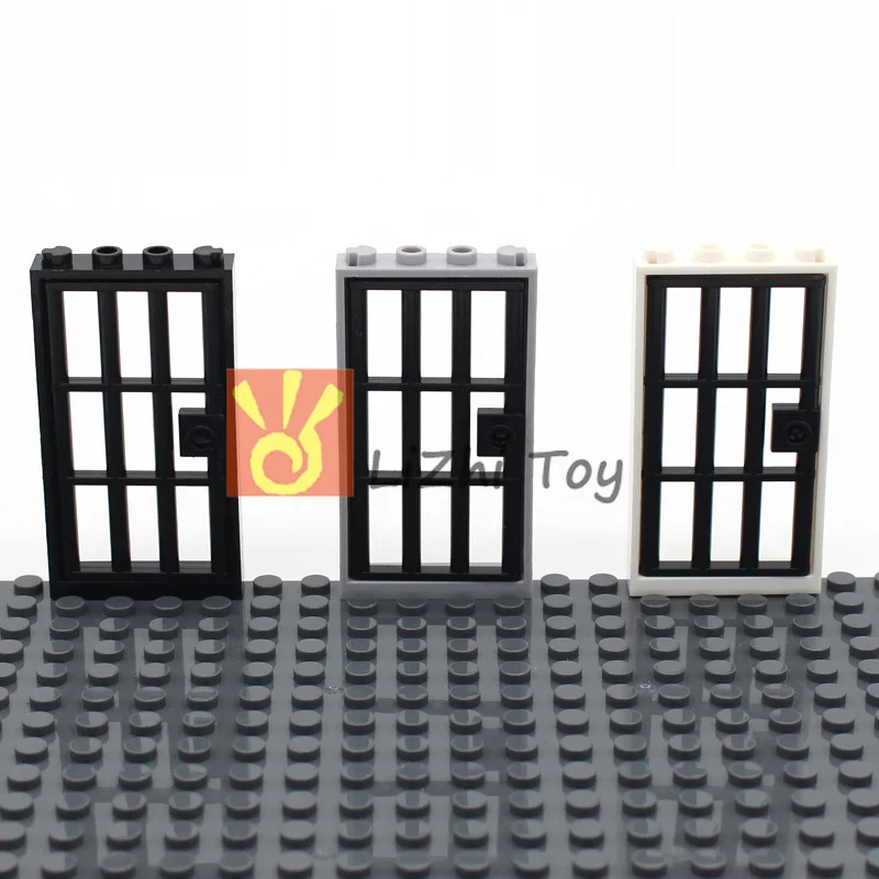 MOC кирпич 60621 двери 1x4x6 с ручкой гвоздиком развивающие блоки игрушки Совместимые