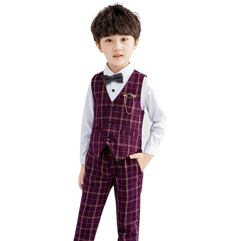 Сетчатая лошадь 3 (жилет + брюки одежда) для фортепианного представления свадьбы