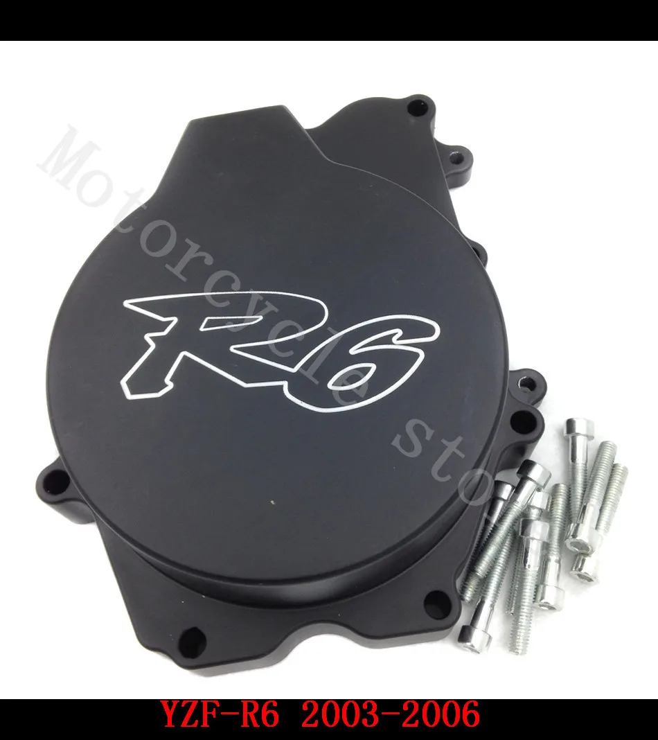Мотоцикл для Yamaha R6 YZFR6 YZF 2003 2004 2005 YZFR6S R6S 2006 Мотоциклетный Двигатель черная левая