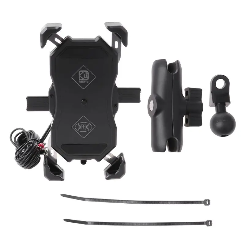 

Universal Waterproof 12V Motorcycle QC3.0 USB 15W Qi Wireless Charger Mount Holder Stand for Cellphone Mobile Phone