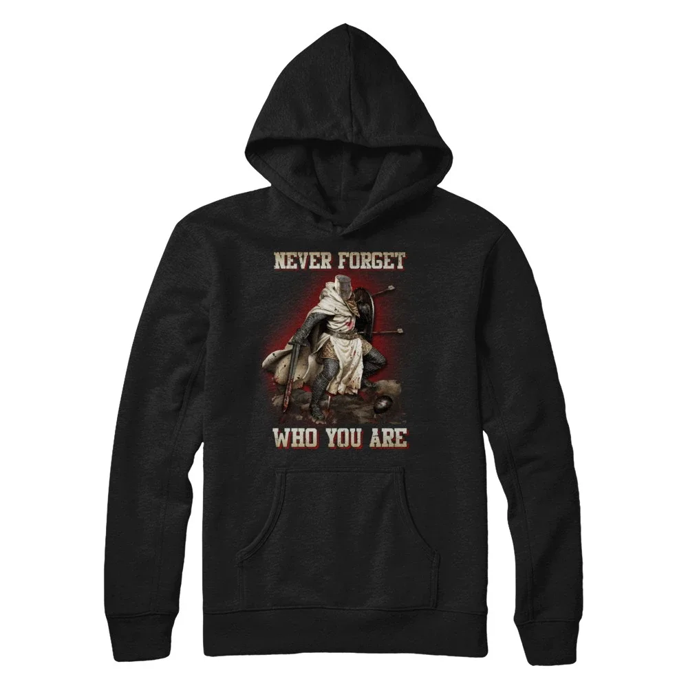 Толстовка KNIGHT TEMPLAR никогда не забывайте кто вы унисекс|Мужские толстовки и
