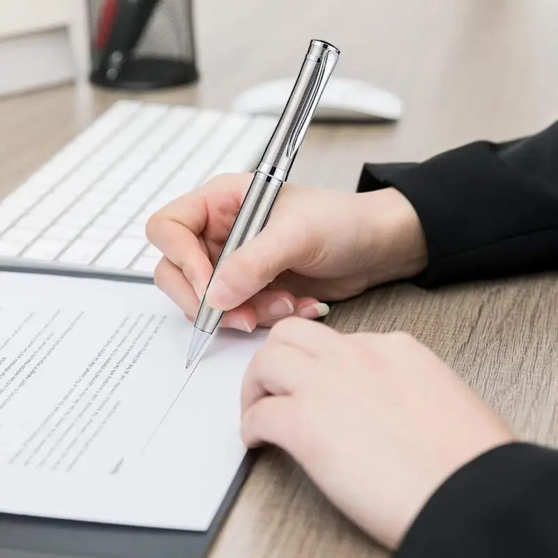 

High Quality jinhao 3035 Ballpoint Pen Luxury 0.7MM Nib Silver Clip Ball Pen for Writing Business Office School Supplies caneta