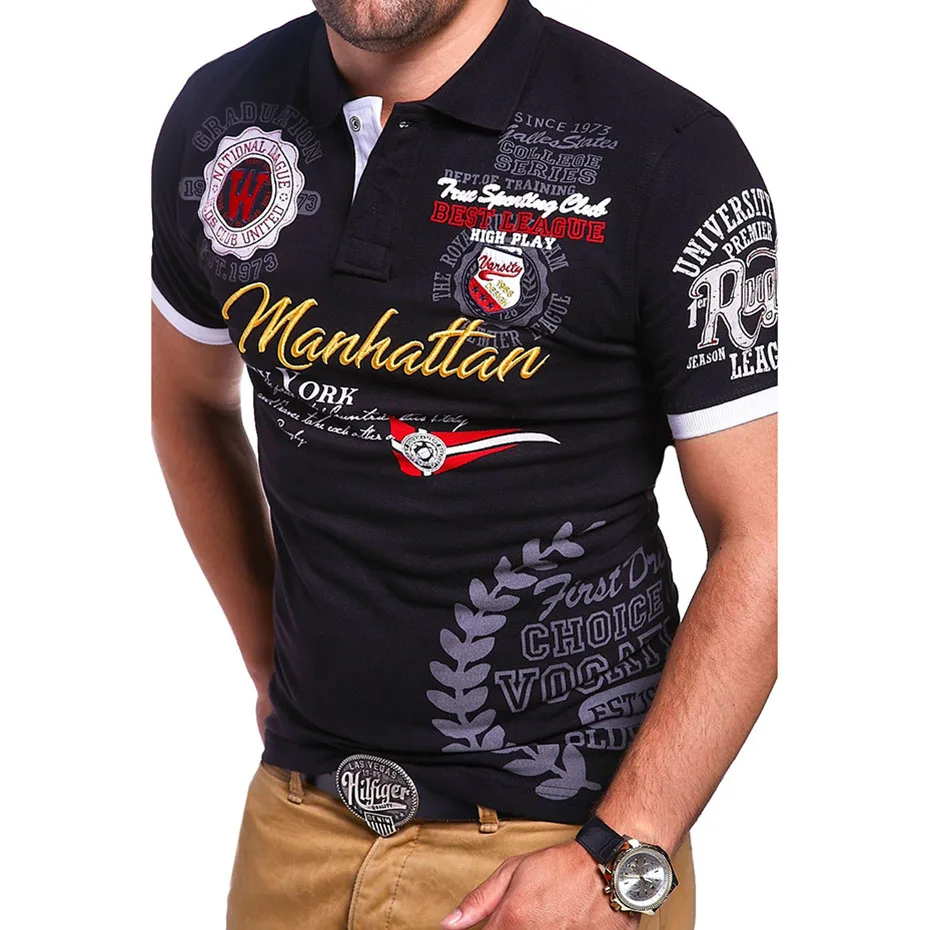 Мужская футболка с коротким рукавом ZOGAA дизайнерская буквенным принтом футболки