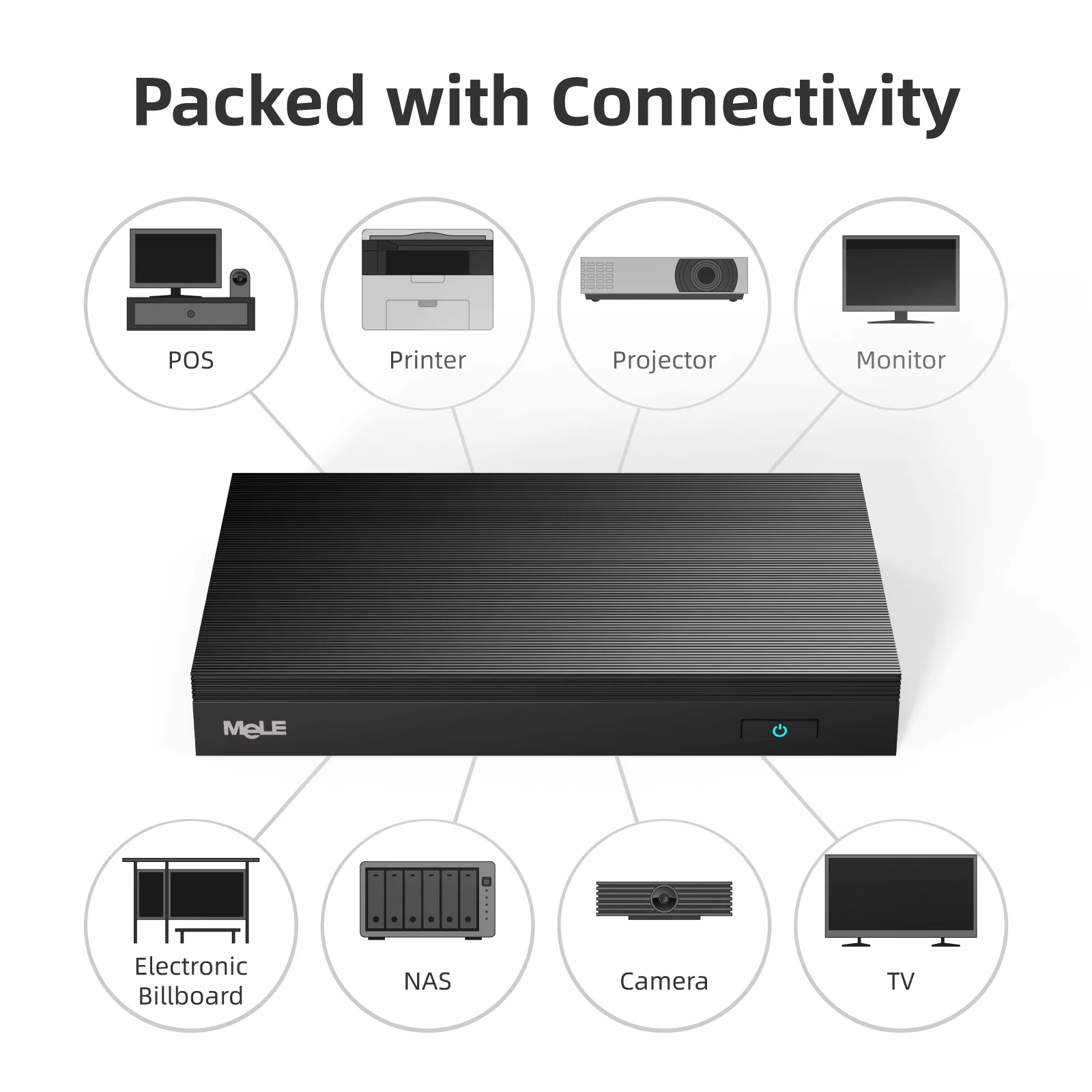 Карманный игровой мини-компьютер MeLE 4K Intel Celeron J4125 четырехъядерный 8 ГБ 128 Windows 10 Pro