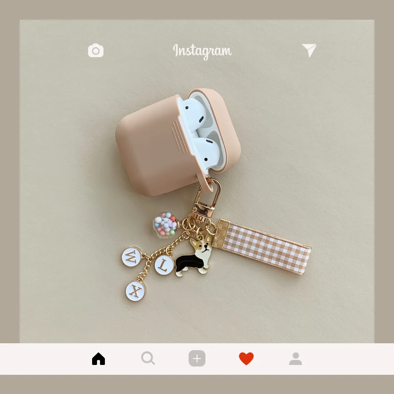 Силиконовый чехол брелок для наушников Apple AirPods|Аксессуары наушников| |