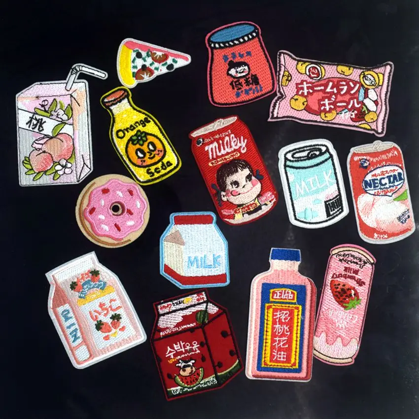 Новый напиток молоко закуска железа на патчи для детей футболка одежда