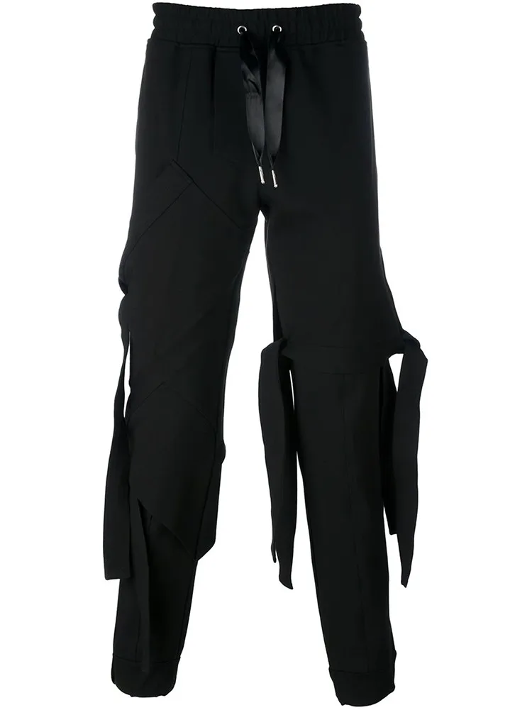 Мужская одежда Парикмахерская модная лента в комплекте повседневные брюки