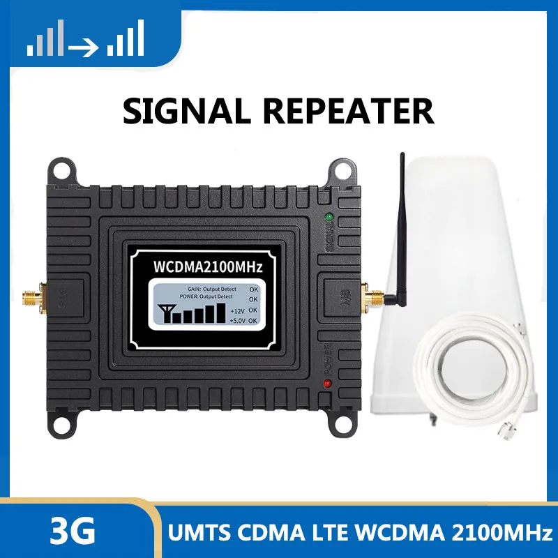 

Cellular Amplifier 3g Signal Booster 2100 mhz LTE WCDMA UMTS 3G Repeater Internet amplifier repetidor de sinal de celular