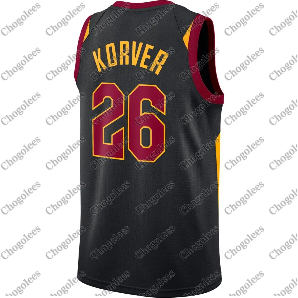 

Men Basketball Jersey Kyle Korver Cleveland Swingman Jersey Statement Edition Black