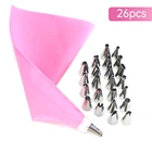 8 шт.компл. русский тюльпан глазури трубопроводов сопла из нержавеющей стали цветок крем Кондитерские насадки сумка в виде пирожного в чашке с отделочных работ