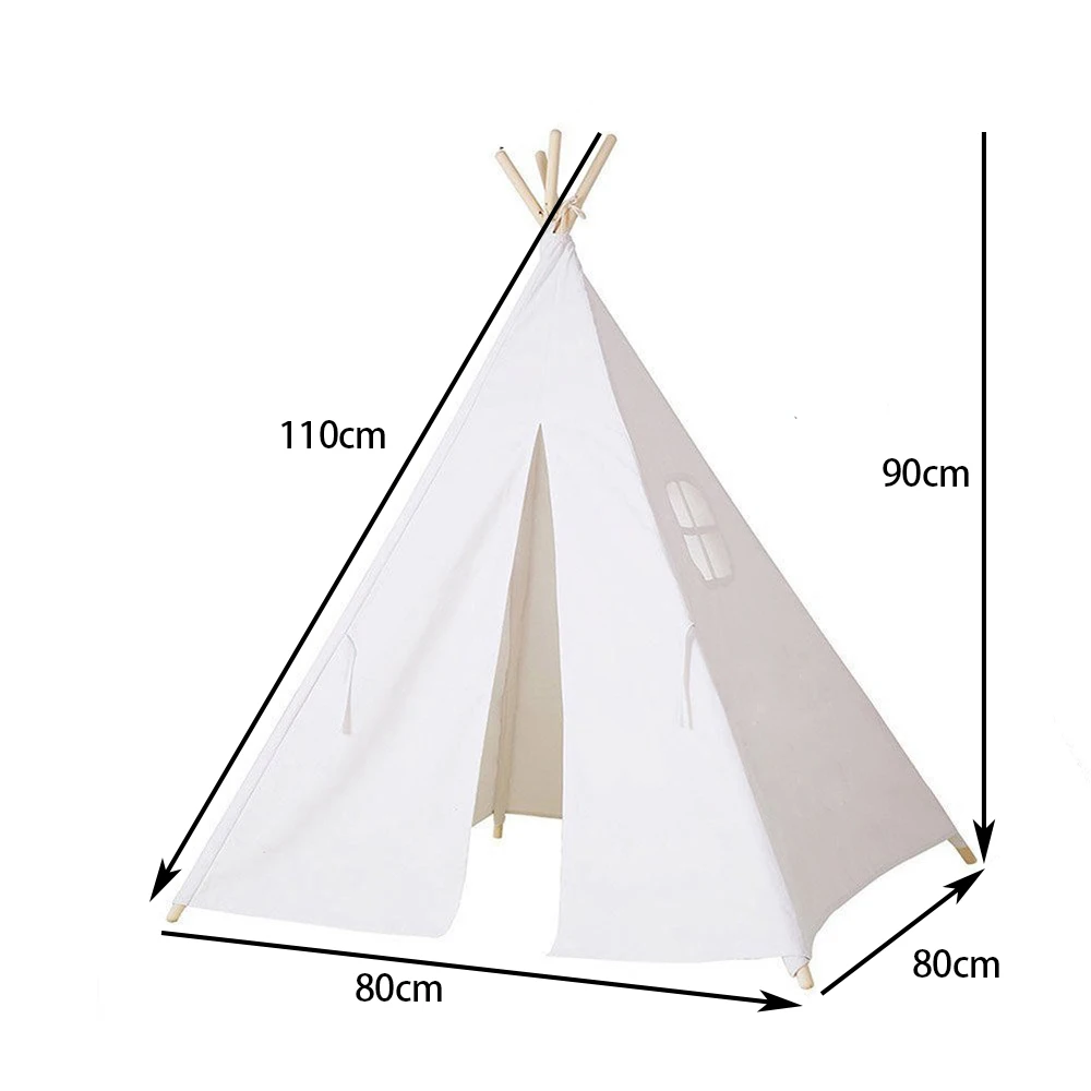 

1.3/1.6m Portable Children's Tents Play House Kids Cotton Canvas Indian Play Tent Wigwam Child Little Teepee Room Decoration