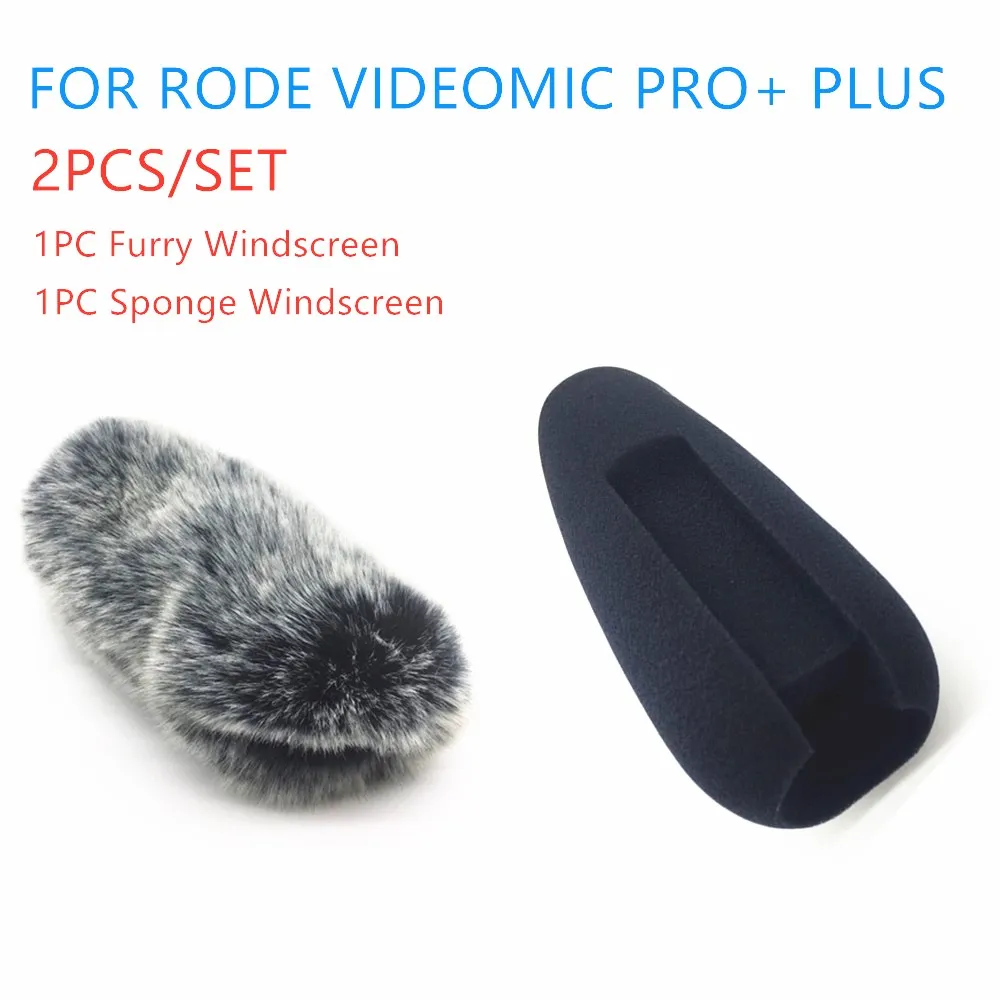 

Dead Cat Outdoor Microphone Wind Cover shield Furry Windscreen Windshield Muff For RODE videomic pro+ plus VMP Voice parts