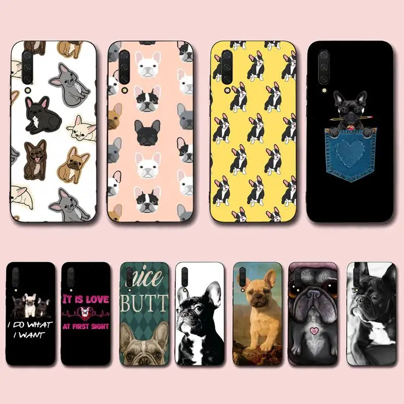 

TOPLBPCS Cute French Bulldog Phone Case for Xiaomi mi 5 6 8 9 10 lite pro SE Mix 2s 3 F1 Max2 3