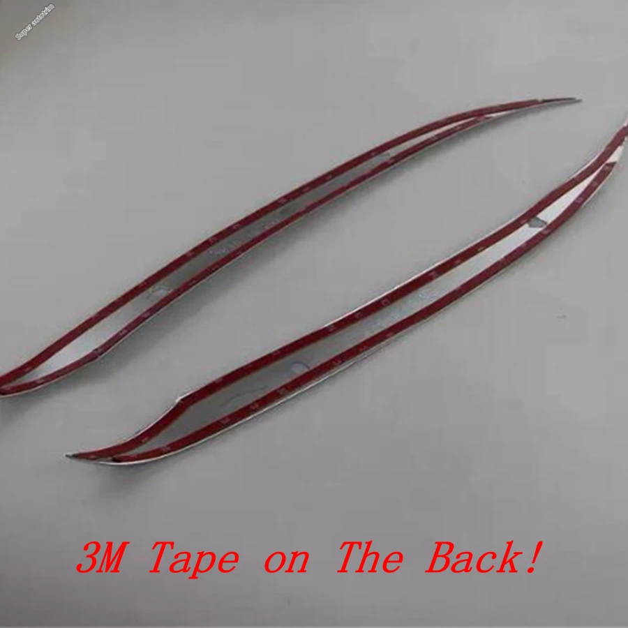 Передние фары лампы век брови крышка Накладка комплект яркий Стиль снаружи