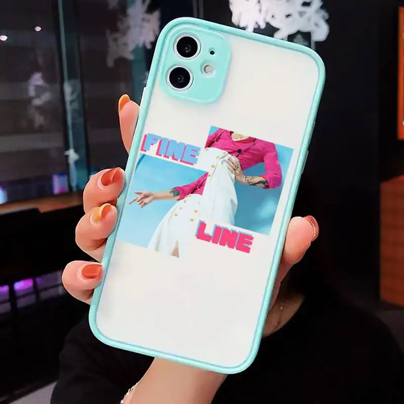 

Harry Styles Fine Line TPWK Phone Cases Matte transparent For blue iPhone 12 Mini 11 Pro XR XS Max 7 8 Plus X Back Cover