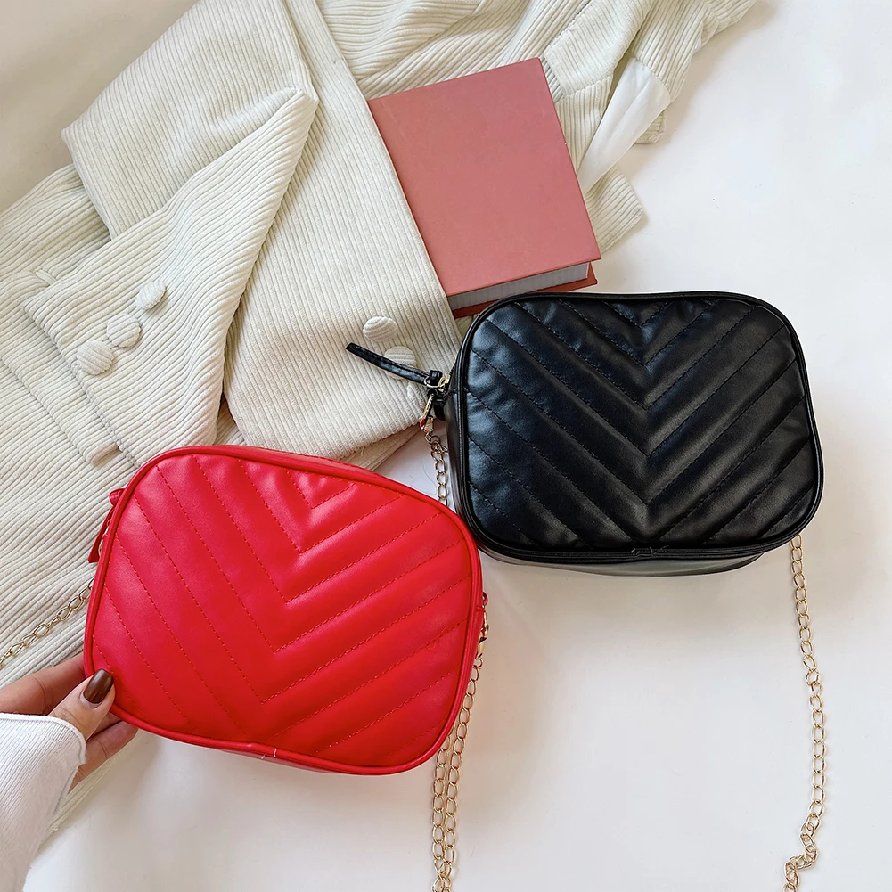 

Women Shoulder Bags Small PU Leather Messenger Bag Women Embroidery Thread Fashion Female Handbags for Travel Shopping