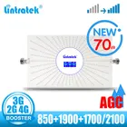 Усилитель сотового сигнала lintratek, 70 дБ, CPA 850, 1900, 17002100, 2G, 3G, 4G, B5, CDMA, AWS PCS B2, B4, ретранслятор AGC 850 МГц, 1700