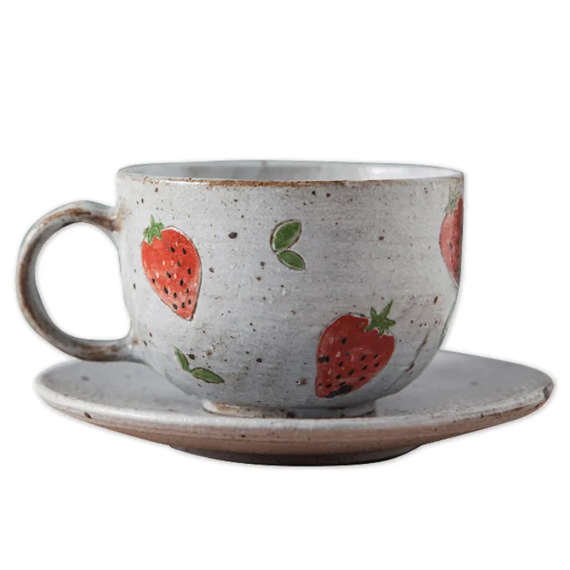 Креативные керамические кофейные чашки с ручной росписью кавайные маленькие для