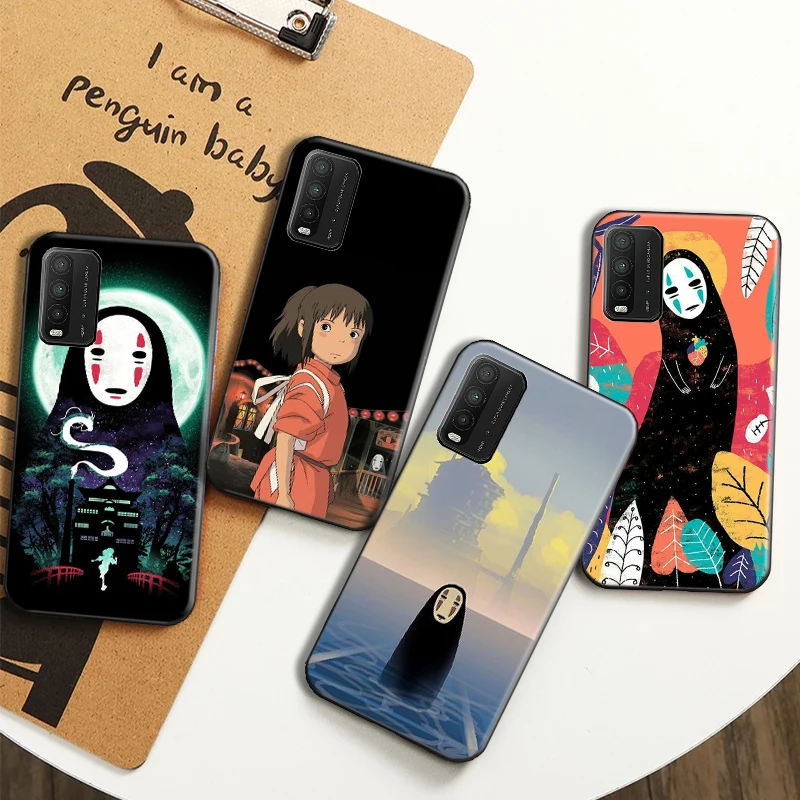 

Cartoon Spirited Away Totoro Shell Phone Case for Xiaomi Redmi 9i 9AT 9 9T 9A 9C Note 9 9Pro 9T 9S 9 Pro MAX Back Cove Soft TPU