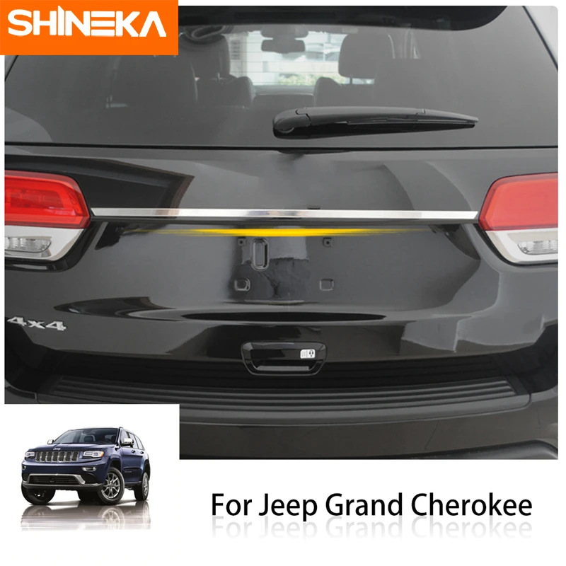 Для Jeep Grand Cherokee 2014-2018 Нержавеющая сталь багажник автомобиля задняя дверь