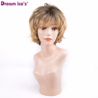 synthetic wig light brown dark roots straight short wigs synthetic with bangs heat resistant cosplay wigs for women xishixiu