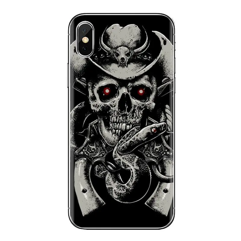 Для iPod Touch Apple iPhone 4 4s 5 5S SE 5C 6 6S 7 8 X XR XS Plus MAX Best Skull 2 мягкие прозрачные чехлы |
