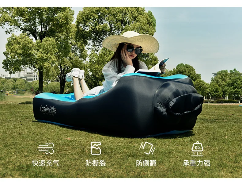 

Camping Mat Double Layer Thicken Portable Inflatable Air Cushion Lazy Sofa Bed Office Outdoor Domestic Air Cushion