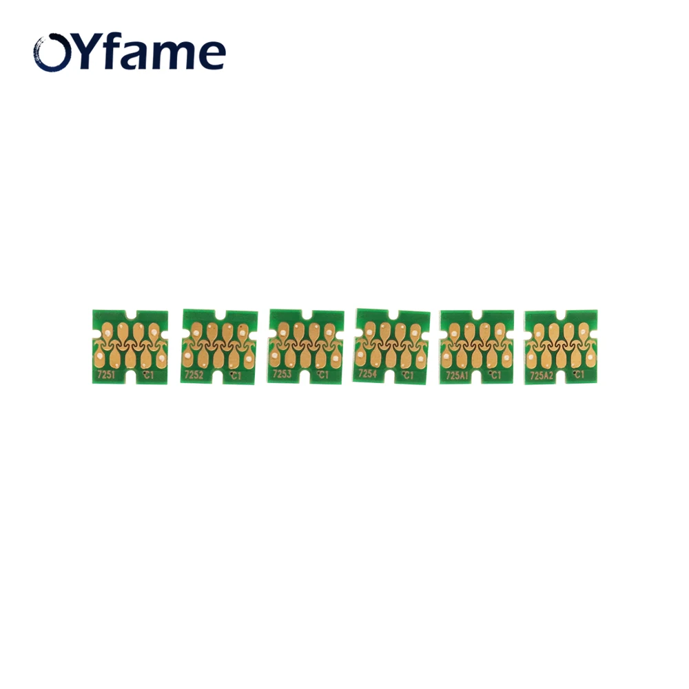 OYfame 6 шт. T7251 T7251A картридж чип для Epson Surecolor SC-F2000 F2000 картриджа принтера один раз |