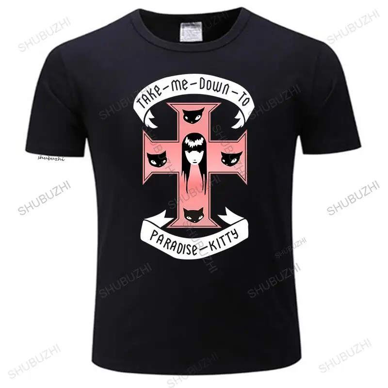 

Emily the Strange Take Me Down To Paradise Kitty Black juniors summer T-Shirt Cool Casual pride t shirt men Unisex New Fashion