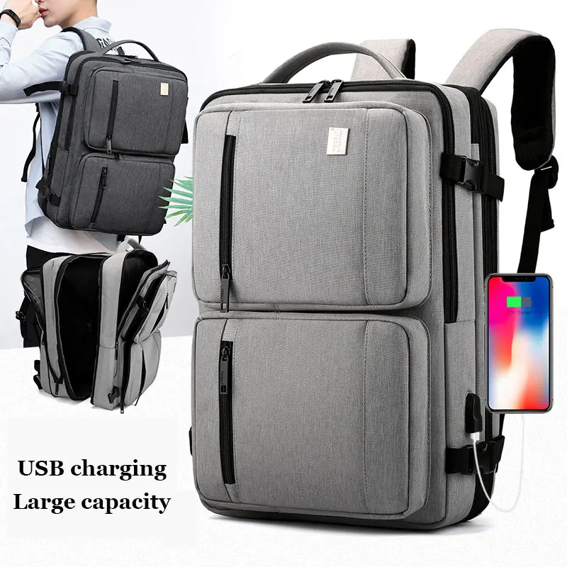 Водонепроницаемая мужская дорожная сумка 18 дюймов рюкзаки для ноутбука USB