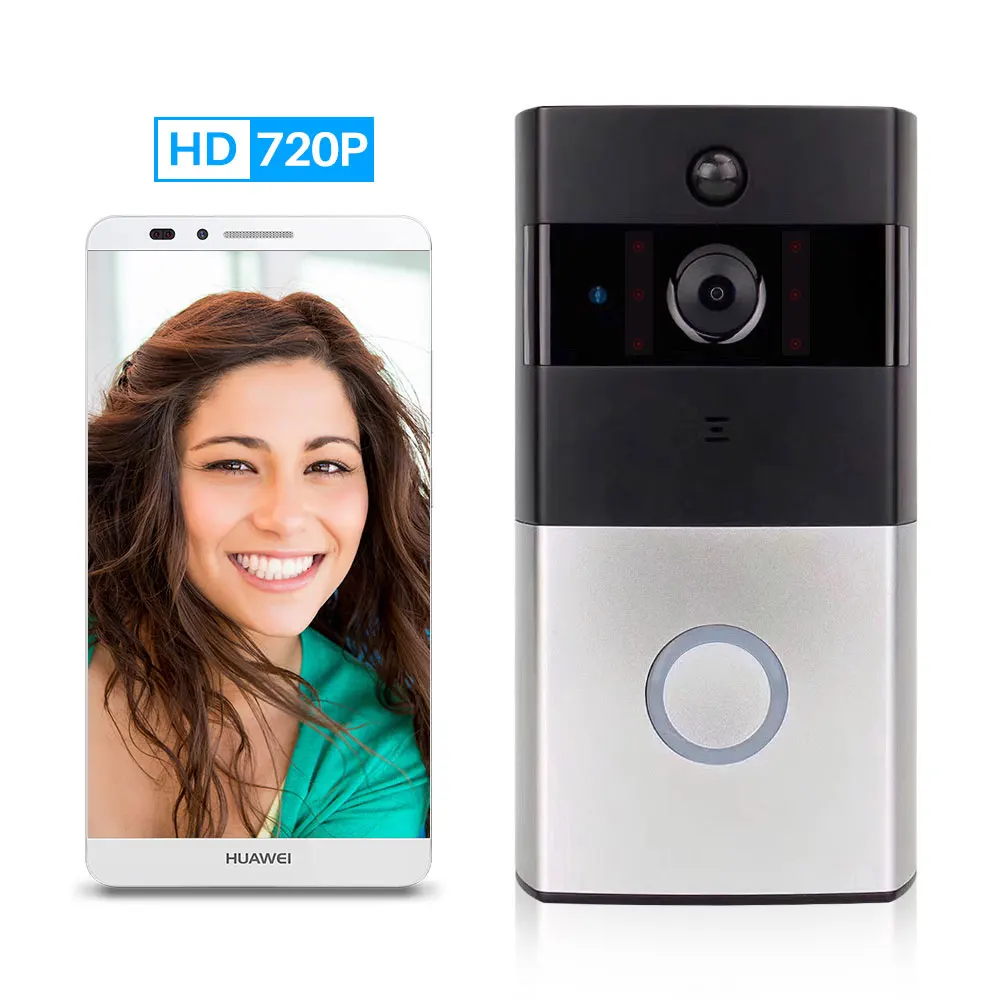 

Ring Doorbell With Camera WiFi Video Peephole For Door Wireless Intercom Video Eye Bell Chime Two-Way Audio APP Control Deurbel