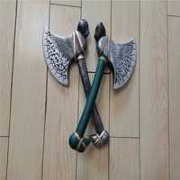 cosplay 2 style cute bear head axe prop halloween role playing movie game cosplay axe prop 42cm pu weapon model wonderful toy