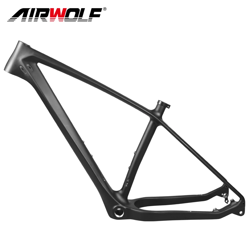 Airwolf Carbon Fat Bike Frame Disc Brake 16 18 20 Inch MTB Bicycle Frameset Internal Cable Routing Thru Axle 197*12mm