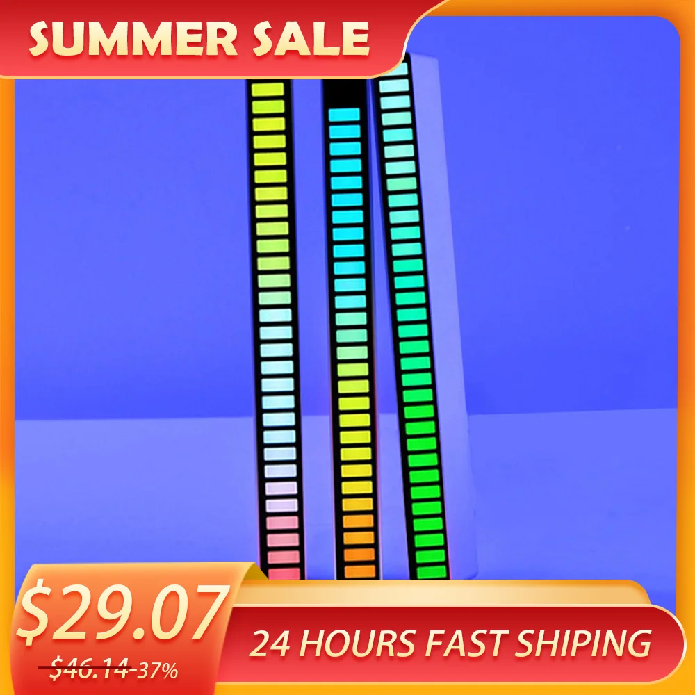 Светодиодная ленсветильник со звуковым управлением звукосниматель Ритм