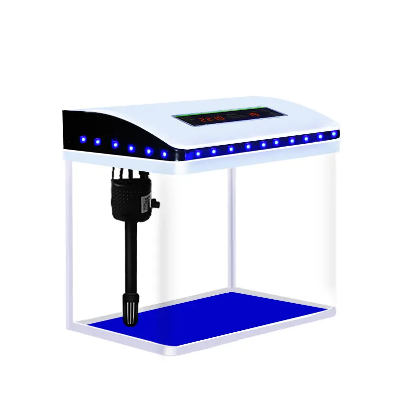 

Аквариум для ленивых, Бесплатная рециркуляция воды, экологический аквариум для рыб, маленький настольный аэратор для гостиной, маленький р...